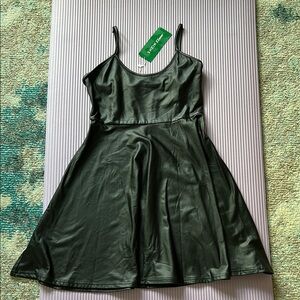 SHEIN Pleather black dress